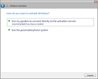 Activation de Windows Vista